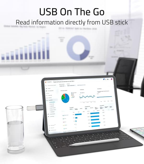 USB3.2-sovitin, Type-C-matkapuhelimen tabletin datakaapelin muunninpää, Type-C-uros-USB-naarasmuunnin