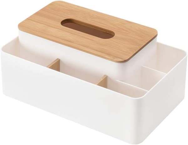 Multifunktionell näsdukslåda rektangulär ansiktsservetthållare dispenser för matsal, kök, sovrumsskåp och heminredning