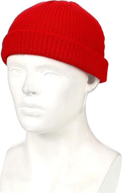 3 delar vinter kort fiskarmössa Trawler Beanie Watch Hat Edge Skullcap för män