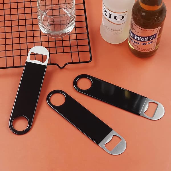 Baarimikon pullonavaajat, Bar Blade, Olutpullonavaajat, 3 kpl Professional Grade: Kumipinnoitettu, ruostumaton teräs.