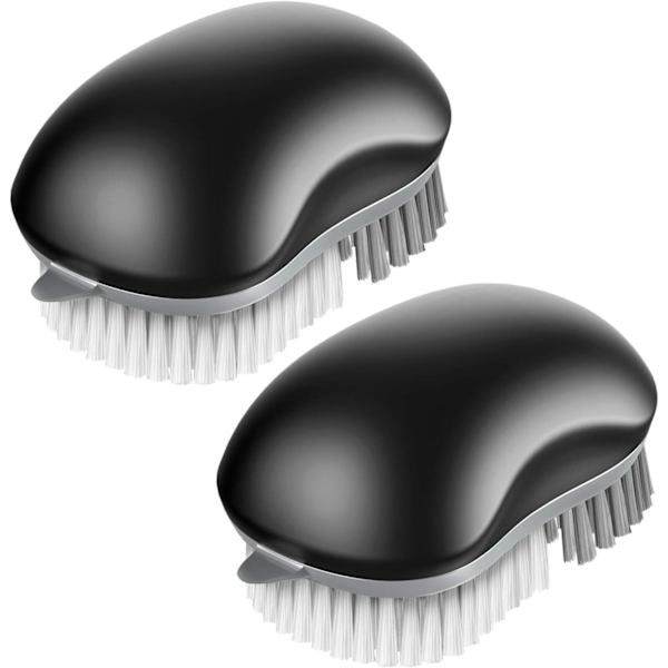 Frukt- och grönsaksborste, 2-pack, svart