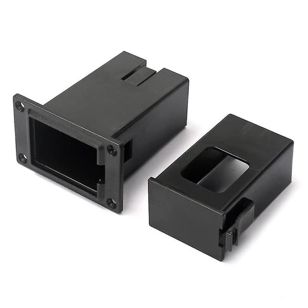 Ny 1 stk 9v batteri sort holder til etui boks rumdæksel guitar bas pickup