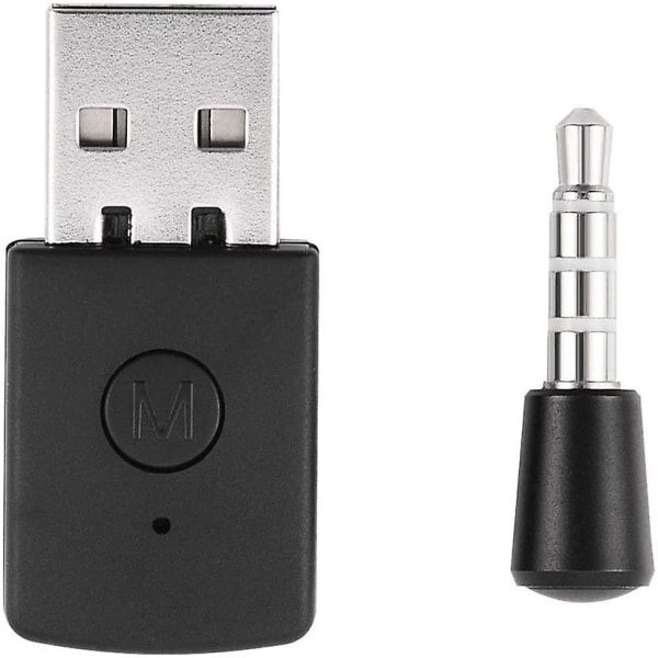PS4 Bluetooth-sovitin - Mini USB 4.0 Bluetooth-kuulokesovitin Mini langaton mikrofoni Bluetooth D musta