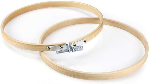 12 delar broderibågar set bulk bambu cirkel korsstygn båge för sömnad och dekoration