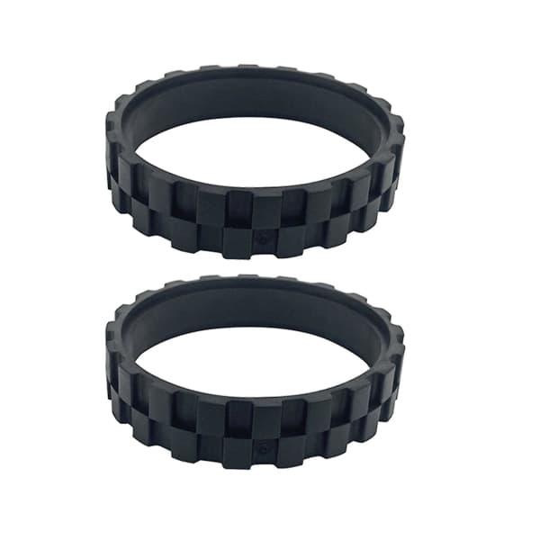 6 stk. til Roborock S5/t6/t7 Tilbehør Xiaomi Walking Wheel Dæk Hud sort
