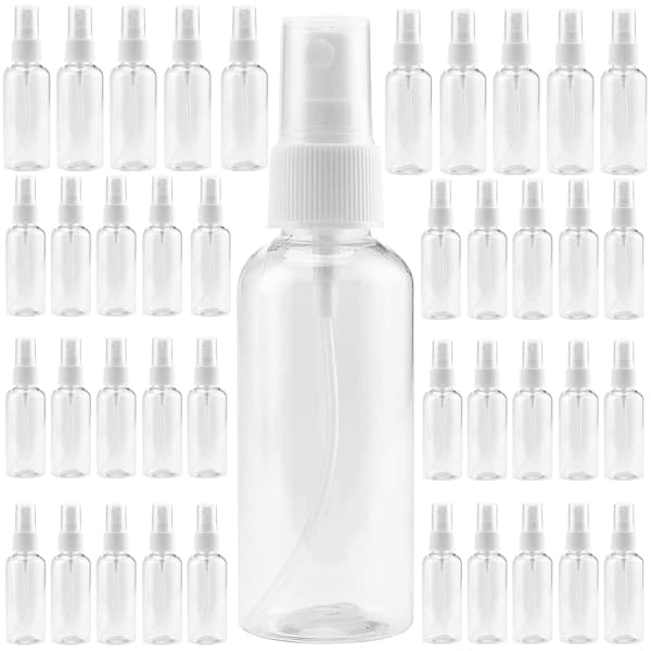 40-pack 100 ml klara sprayflaskor, finfördelande plastsprayflaska
