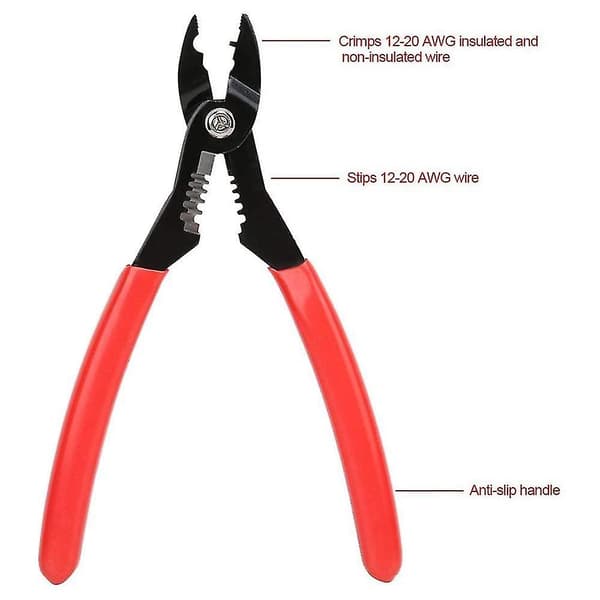 Avisoleringstang, 4-i-1 multifunksjonell 12-20 AWG elektrikertang