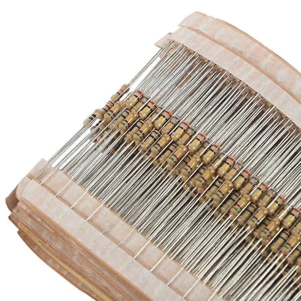 860 stk. 1 Ohm-1m Ohm 1/4w kulfilmsmodstande sortimentssæt 43