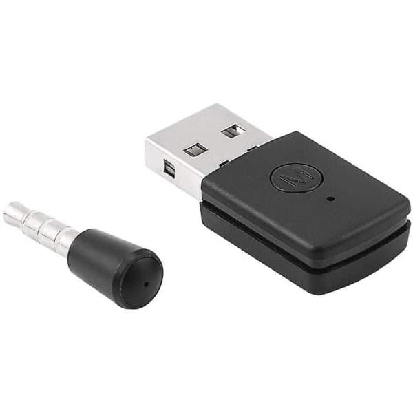 PS4 Bluetooth-adapter - Mini USB 4.0 Bluetooth-hodetelefonadapter Mini trådløs mikrofon Bluetooth D svart