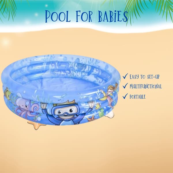Barnens lilla uppblåsbara pool - barnpool, trädgårdspool, utomhus minipool
