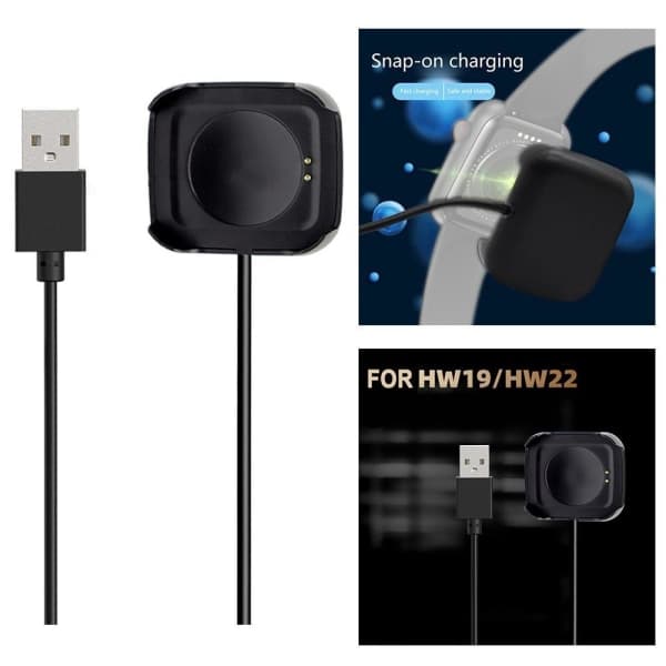 Smartklokke Lader Dock Stasjon Lading Kabel USB For HW19/22