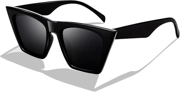 Fasjonable oversized firkantede cat eye solbriller for kvinner og menn B2473