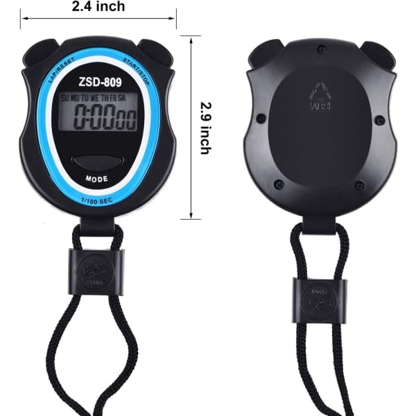3 digitala stoppur, elektroniska digitala sport-stopur