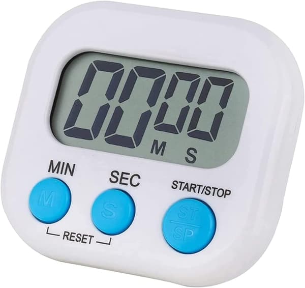 Magnetisk kökstimerklocka - Digital visuell timer - Ljus display - Nedräkning och stoppur - Multifunktionell timer