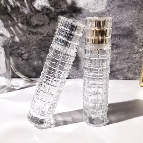 30 ml påfyllningsbar parfymflaska kosmetisk behållare silver