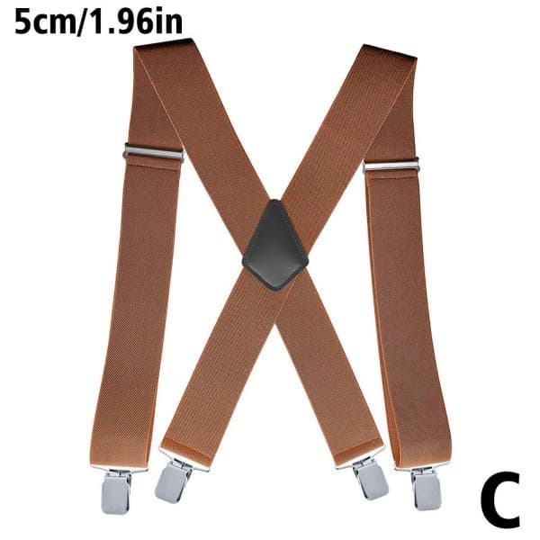 Svarta Justerbara Byxhängare Unisex Elastiska Blå One-Size