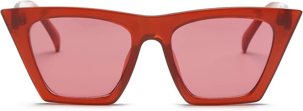 Fasjonable oversized firkantede cat eye solbriller for kvinner og menn B2473