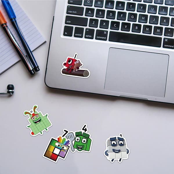 52 kpl Numberblocks-graffititarrat vedenpitävät sarjakuvadekaalit