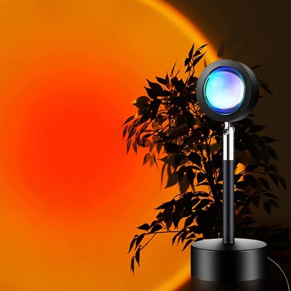 LED Solnedgang Lampe - Orange Sort