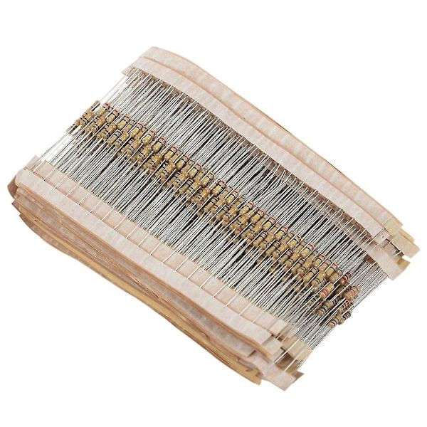 860 stk. 1 Ohm-1m Ohm 1/4w kulfilmsmodstande sortimentssæt 43