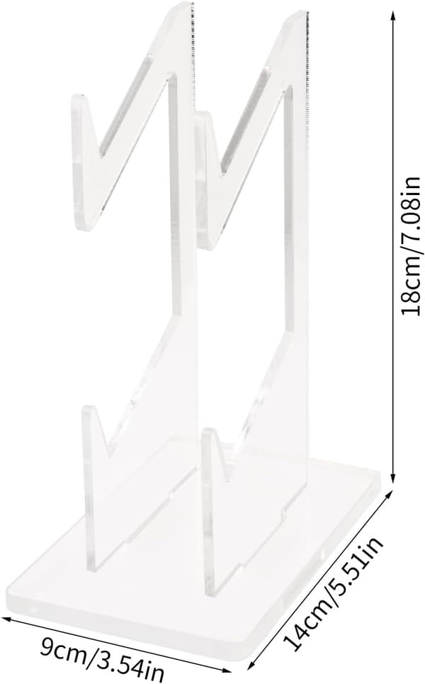 Akryl Game Controller Stand Holder, Dobbeltlags Gaming Controller Holder Stand, Universal Dobbelt Gamepad Controller Holder Tilbehør
