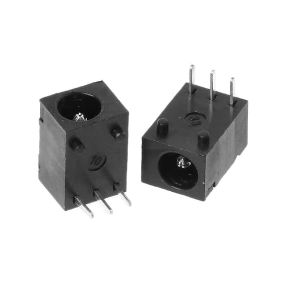 10 stk. DC-003 3,5x1,3 mm til DC-strømstik, fatningsstik, 3-benet panelmonteringsstik