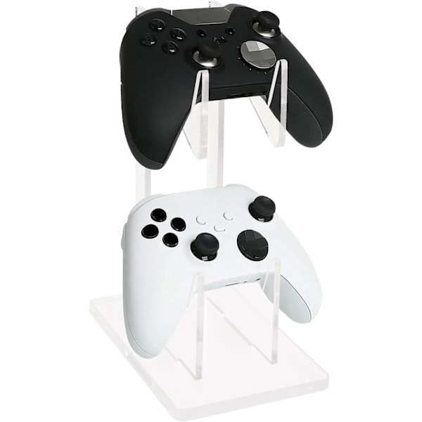 Akryl Game Controller Stand Holder, Dobbeltlags Gaming Controller Holder Stand, Universal Dobbelt Gamepad Controller Holder Tilbehør