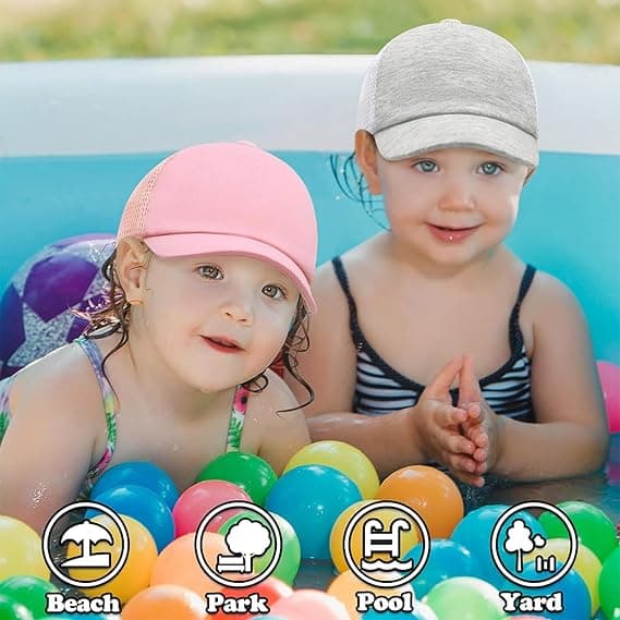 Småbarns baseballcaps Justerbar solhatt Dinosaur ensfarget lue Barn gutter jenter Passer for 2-5 år