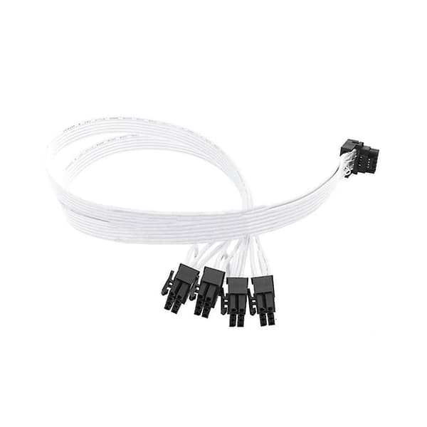 1 stk 4xcpu 8-pin til 16-pin hann Pci-e 5.0 12vhpwr Rtx4090 90 Elbo