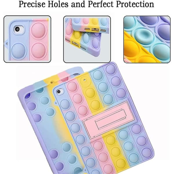 Etui, farverigt etui + snor til iPad 10,2 tommer