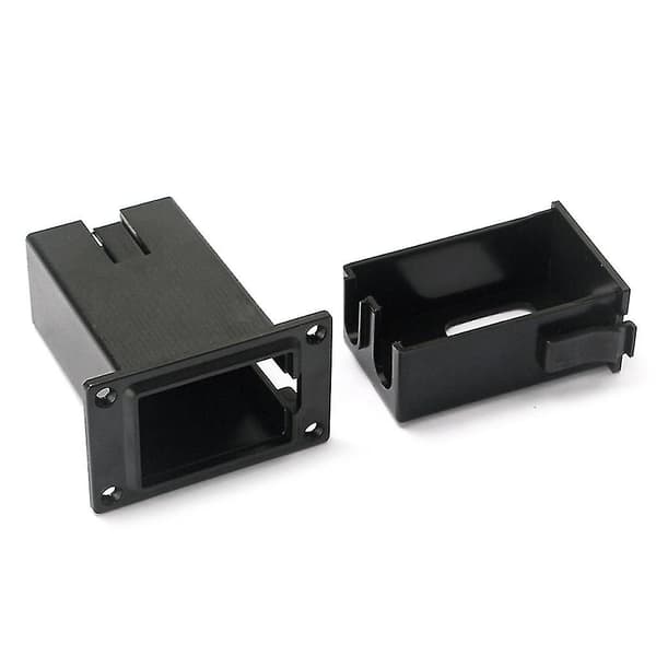Ny 1 stk 9v batteri sort holder til etui boks rumdæksel guitar bas pickup