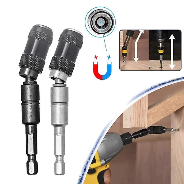 4 stk magnetisk borehodebrakett, magnetisk svingbart borehodebrakett