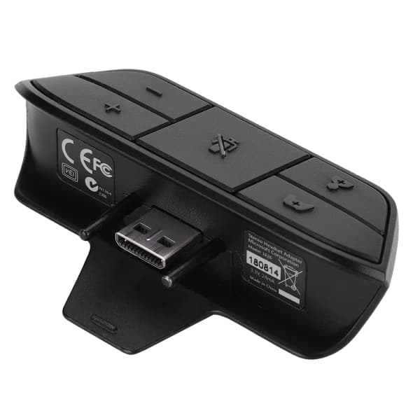Støvbestandig stereo headset-adapter til Xbox One med spilcontroller og stereolydsynkronisering