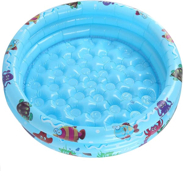 Blå Inomhus Utomhus Uppblåsbar Barnpool Rund Vattentät Paddy Pool (85cm)
