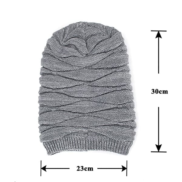 Hat Mænd Kvinder Varm Plys Vinter Hat Blød Strikket Hat
