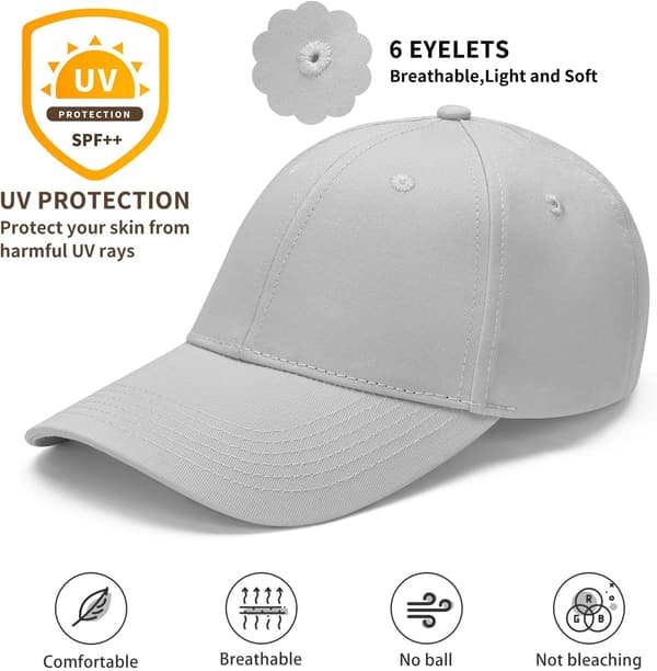 Baseballcaps Uformell Unisex 6 Paneler Justerbar Bomull Ensfarget Sport Solhatt