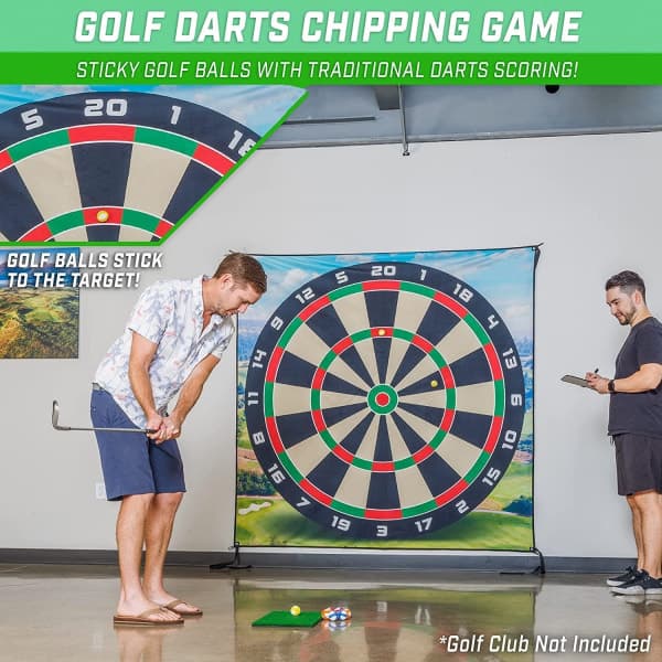 Golf Chipping Spillsett med Klistrende Spillmatte