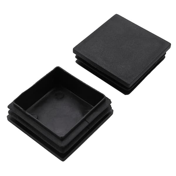 Plast firkantede rørinnsatser Endeblankingsdeksler 50mmx50mm 5