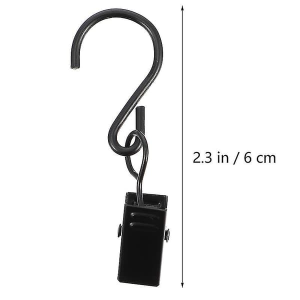 50 stk. gardinkroge med clips