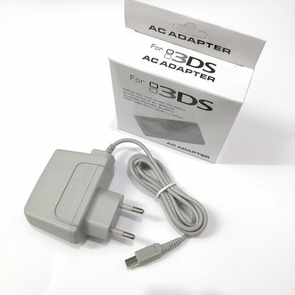 2ds/3ds/ndsi/3dsxl Laddare Nätadapter Strömkabel