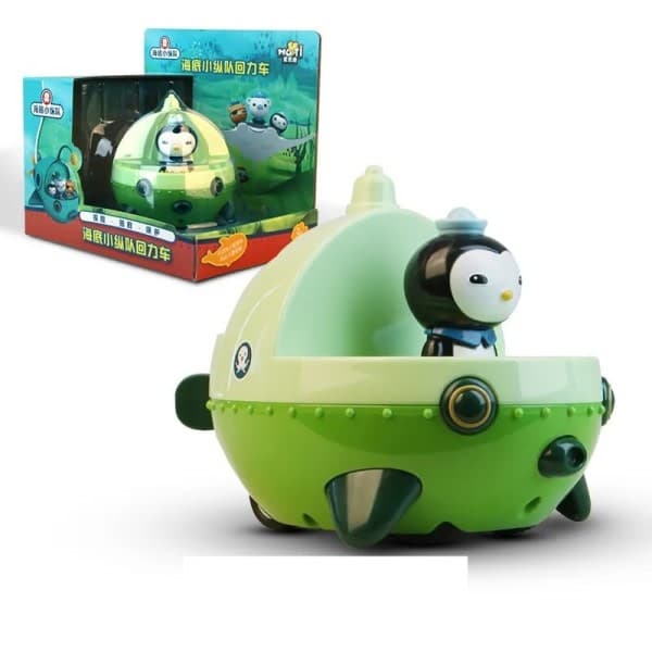 Octonauts Pull Back Car Bat Model Barnacles Kwazii Peso Anime Actionfigur-leker