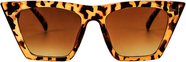 Fasjonable oversized firkantede cat eye solbriller for kvinner og menn B2473