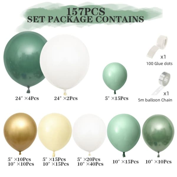 Set Konfettiballonger 157 stk