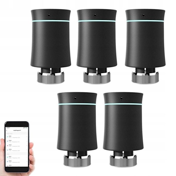 Intelligent Termostat - Moes - Tuya Zigbee 3.0 - Stemmekontrol - LED-skærm - Sort