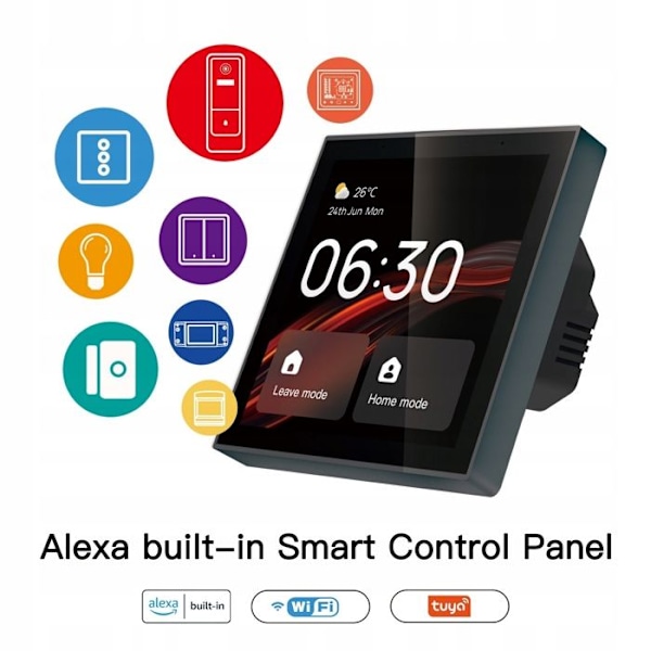 Termostat WiFi - Moes - Centralt Panel - 4'' Pekskärm - Alexa & Zigbee