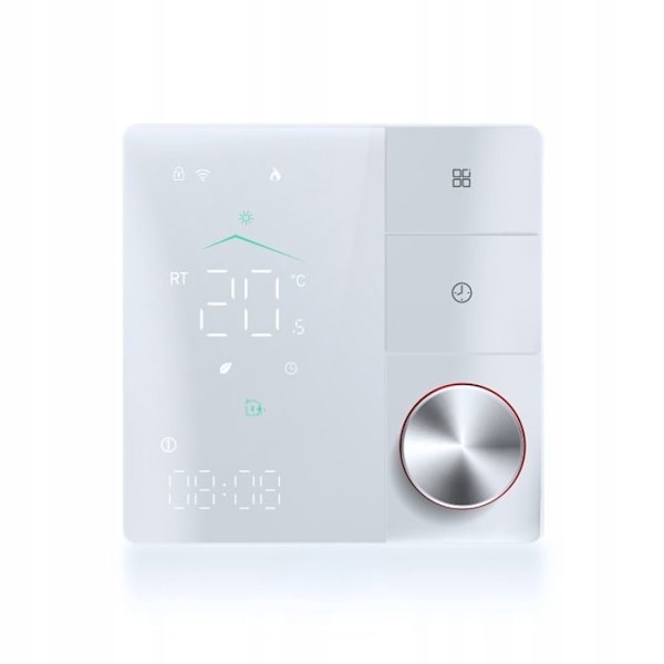 Intelligent Termostat - ARHATREYA - WiFi - LCD - Elektrisk Opvarmning 16A - Sort