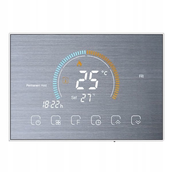 Termostat Wi-Fi - ARHATREYA - BHT 8000 GA - LCD-skærm 4,8'' - Vandbaseret gulvvarme