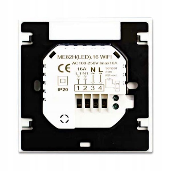 Intelligent WiFi Termostat - ARHATREYA - 16A - Elektrisk Gulvvarme - Kompatibel med Alexa/Google