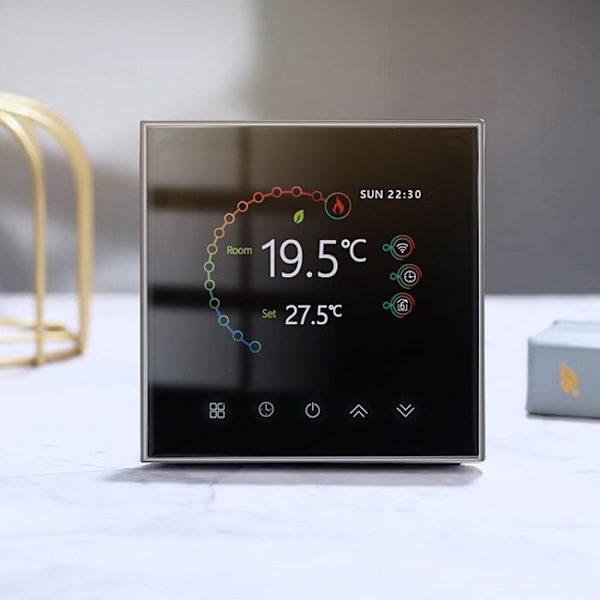 Thermostat WiFi - ARHATREYA - Tuya Zigbee - Programmerbar - Fjernbetjening