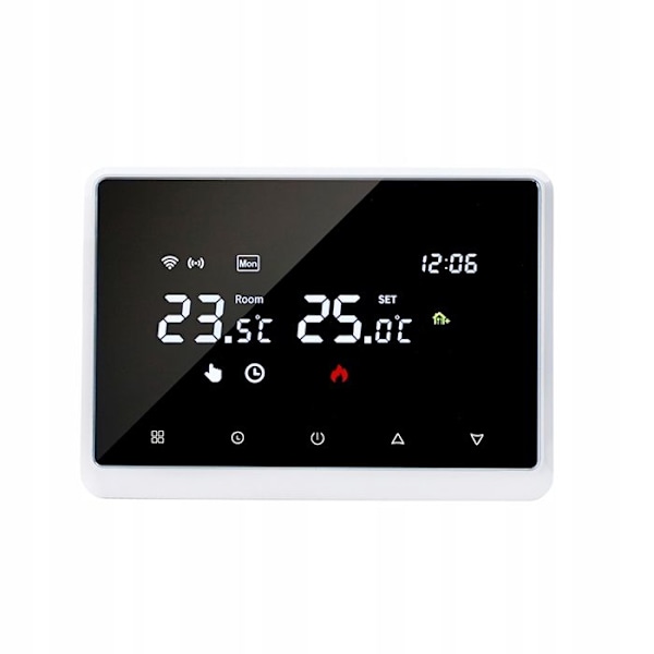 Termostat WiFi Intelligent - ARHATREYA - Röstkontroll - Veckoprogrammering - Vit